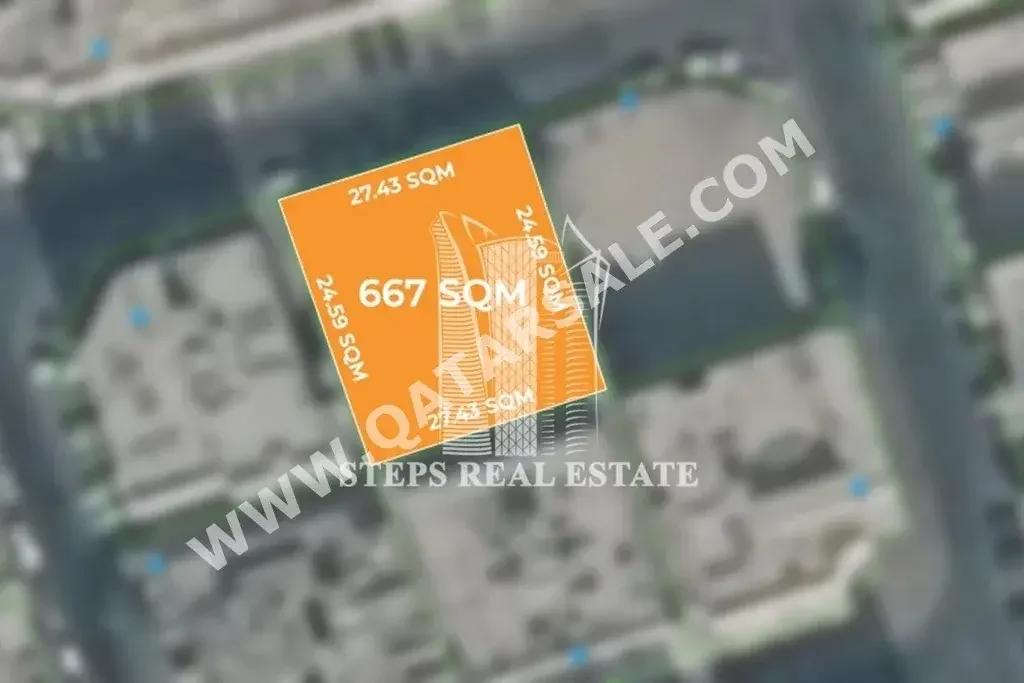 Lands For Sale in Doha  - Madinat Khalifa South  -Area Size 667 Square Meter