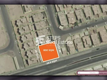 Lands For Sale in Doha  - Al Thumama  -Area Size 800 Square Meter