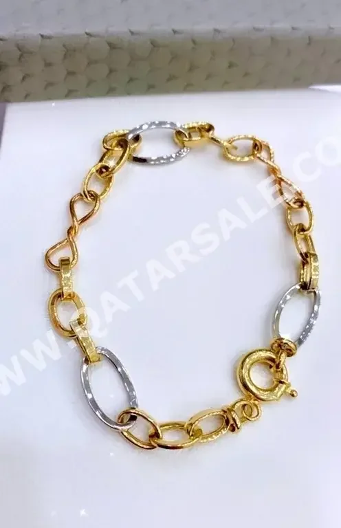 Gold Bracelet  Italy  Woman  By Item ( Designers )  mixed colour  18k