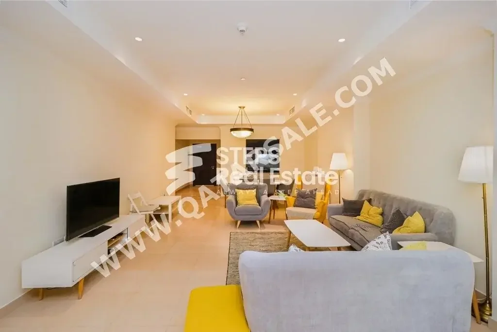 1 Bedrooms  Apartment  For Rent  in Doha -  The Pearl  Fully Furnished