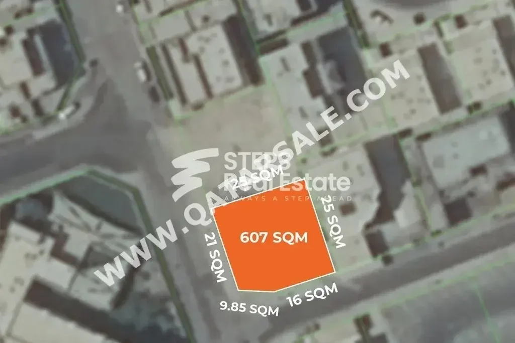 Lands For Sale in Doha  - Al Thumama  -Area Size 607 Square Meter