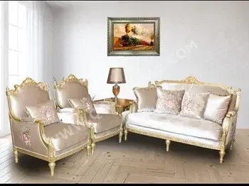 Sofas, Couches & Chairs Sofa Set  - Fabric  - Beige