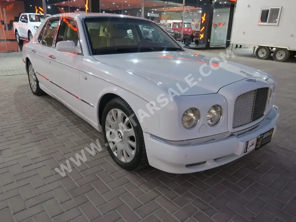 Bentley  Arnage  2006  Automatic  7,000 Km  8 Cylinder  Rear Wheel Drive (RWD)  Sedan  White  With Warranty