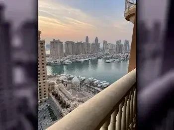 1 Bedrooms  Apartment  For Rent  in Doha -  The Pearl  Fully Furnished