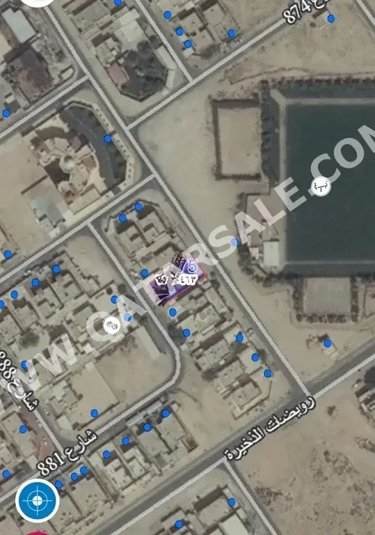 Lands For Sale in Al Khor  - Al Dhakira  -Area Size 554 Square Meter