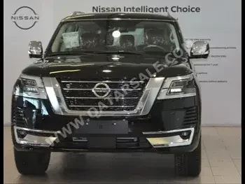 Nissan  Patrol  LE Platinum  2021  Automatic  24 Km  8 Cylinder  Four Wheel Drive (4WD)  SUV  Black  With Warranty