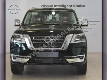 Nissan  Patrol  LE Platinum  2021  Automatic  26 Km  8 Cylinder  Four Wheel Drive (4WD)  SUV  Black  With Warranty