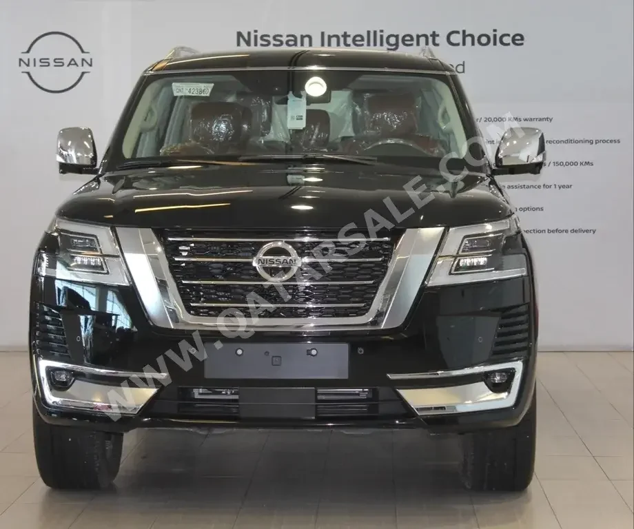 Nissan  Patrol  LE Platinum  2021  Automatic  26 Km  8 Cylinder  Four Wheel Drive (4WD)  SUV  Black  With Warranty