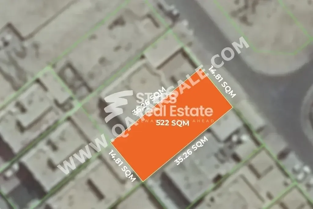 Lands For Sale in Al Wakrah  - Al Wukair  -Area Size 522 Square Meter