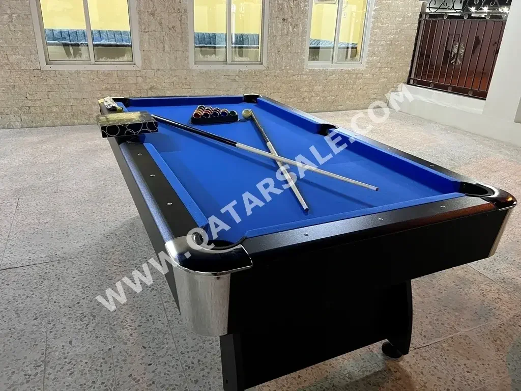 Black and Blue  Billiard Table