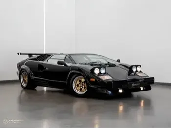  Lamborghini  Countach  25th Anniversary Edition  1989  Automatic  20,150 Km  12 Cylinder  Rear Wheel Drive (RWD)  Coupe / Sport  Black  With Warranty