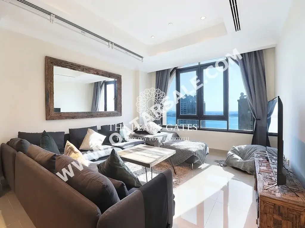 1 Bedrooms  Apartment  For Rent  in Doha -  The Pearl  Fully Furnished