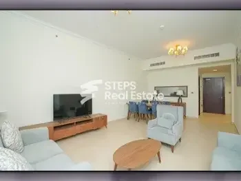 2 Bedrooms  Apartment  For Rent  in Lusail -  Marina District  Semi Furnished