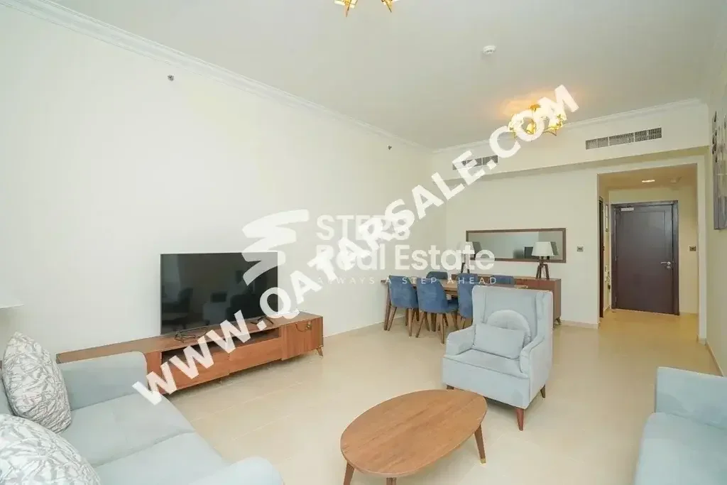 2 Bedrooms  Apartment  For Rent  in Lusail -  Marina District  Semi Furnished