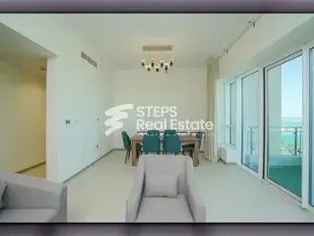 3 Bedrooms  Apartment  For Rent  in Lusail -  Marina District  Fully Furnished