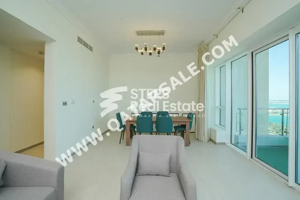 3 Bedrooms  Apartment  For Rent  in Lusail -  Marina District  Fully Furnished