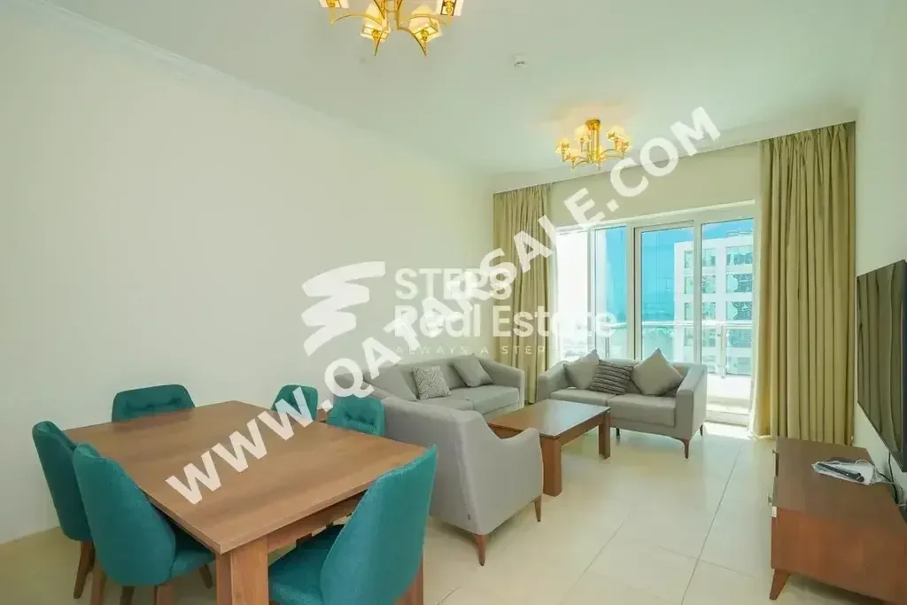 3 Bedrooms  Apartment  For Rent  in Lusail -  Marina District  Fully Furnished