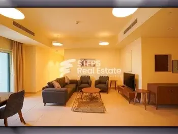 3 Bedrooms  Apartment  For Rent  in Lusail -  Marina District  Fully Furnished