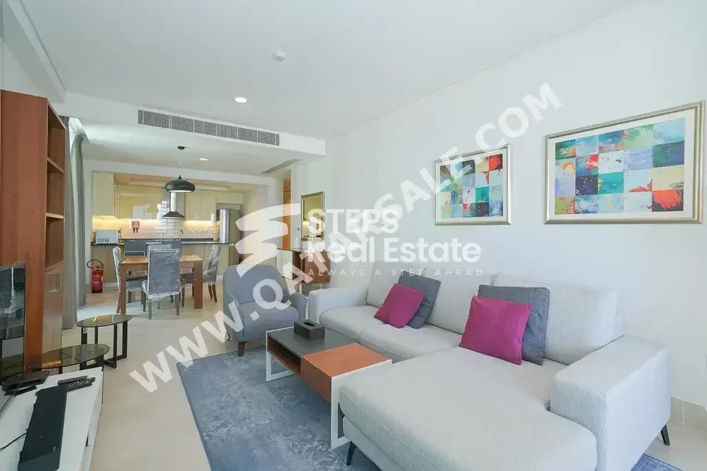 1 Bedrooms  Apartment  For Rent  in Doha -  The Pearl  Fully Furnished