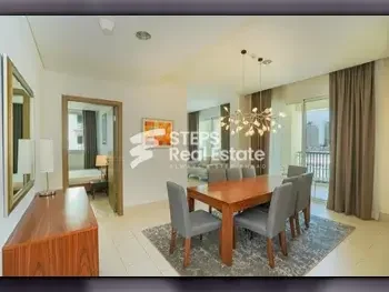 3 Bedrooms  Apartment  For Rent  in Doha -  The Pearl  Fully Furnished