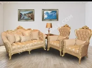 Sofas, Couches & Chairs Sofa Set  - Fabric  - Beige