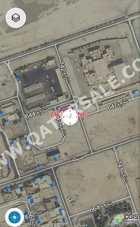 Lands For Sale in Al Shamal  - Al Ruwais  -Area Size 1,033 Square Meter