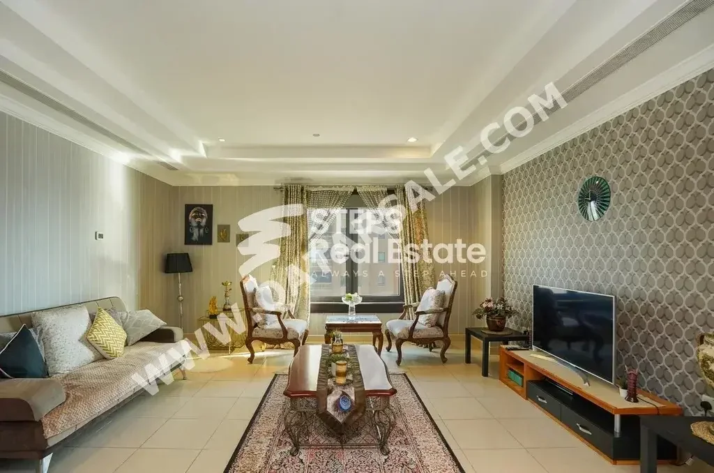 1 Bedrooms  Apartment  For Rent  in Doha -  The Pearl  Fully Furnished