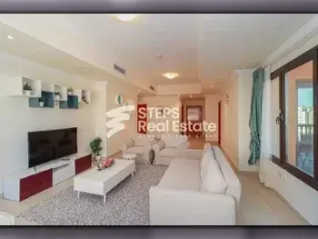 1 Bedrooms  Apartment  For Rent  in Doha -  The Pearl  Fully Furnished