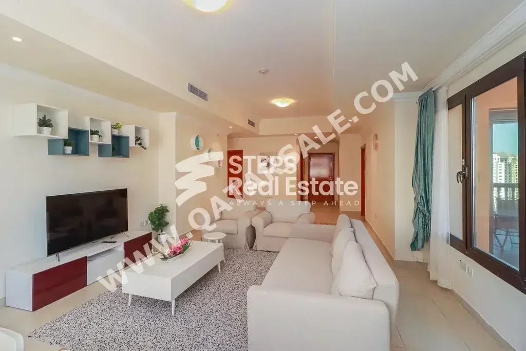 1 Bedrooms  Apartment  For Rent  in Doha -  The Pearl  Fully Furnished