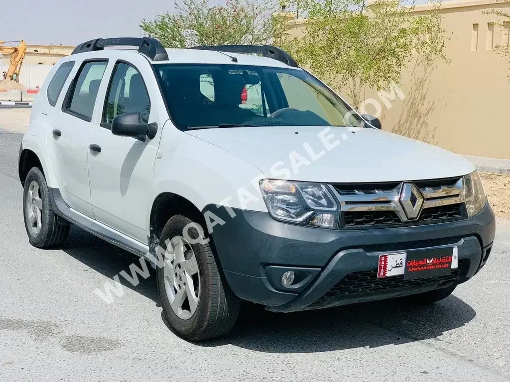 Renault  Duster  2018  Automatic  96,000 Km  4 Cylinder  Front Wheel Drive (FWD)  SUV  White