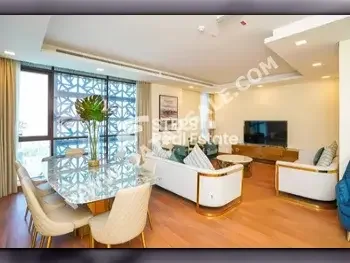 3 Bedrooms  Apartment  For Rent  in Doha -  The Pearl  Fully Furnished