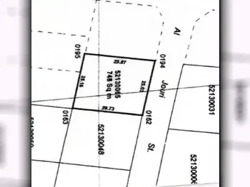 Lands For Sale in Al Rayyan  - Al Luqta  -Area Size 748 Square Meter