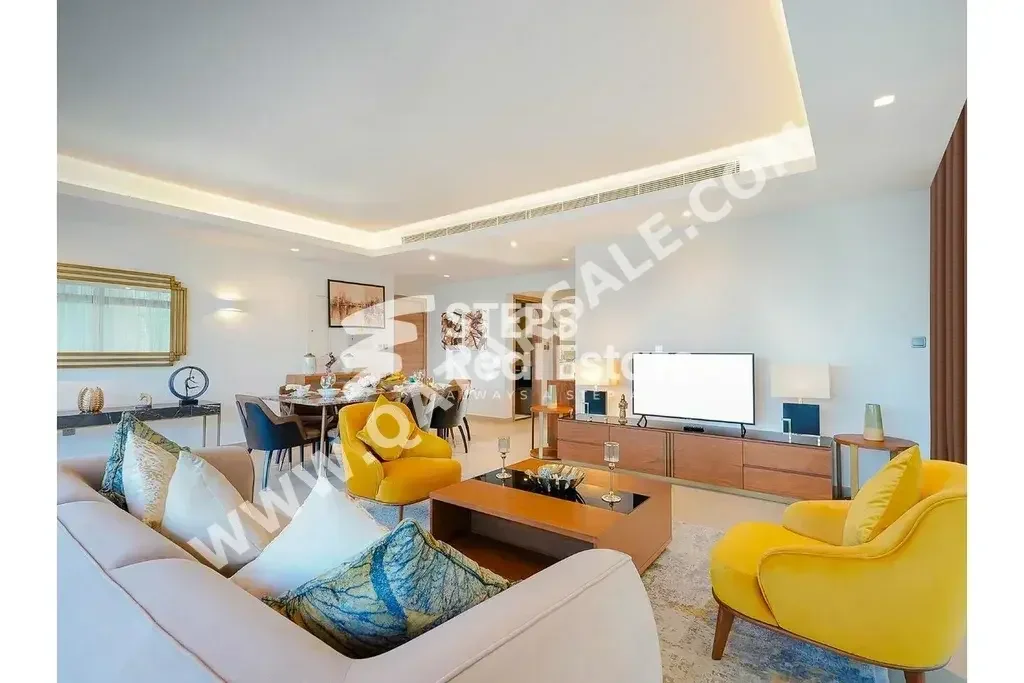 3 Bedrooms  Apartment  For Rent  in Lusail -  Marina District  Fully Furnished