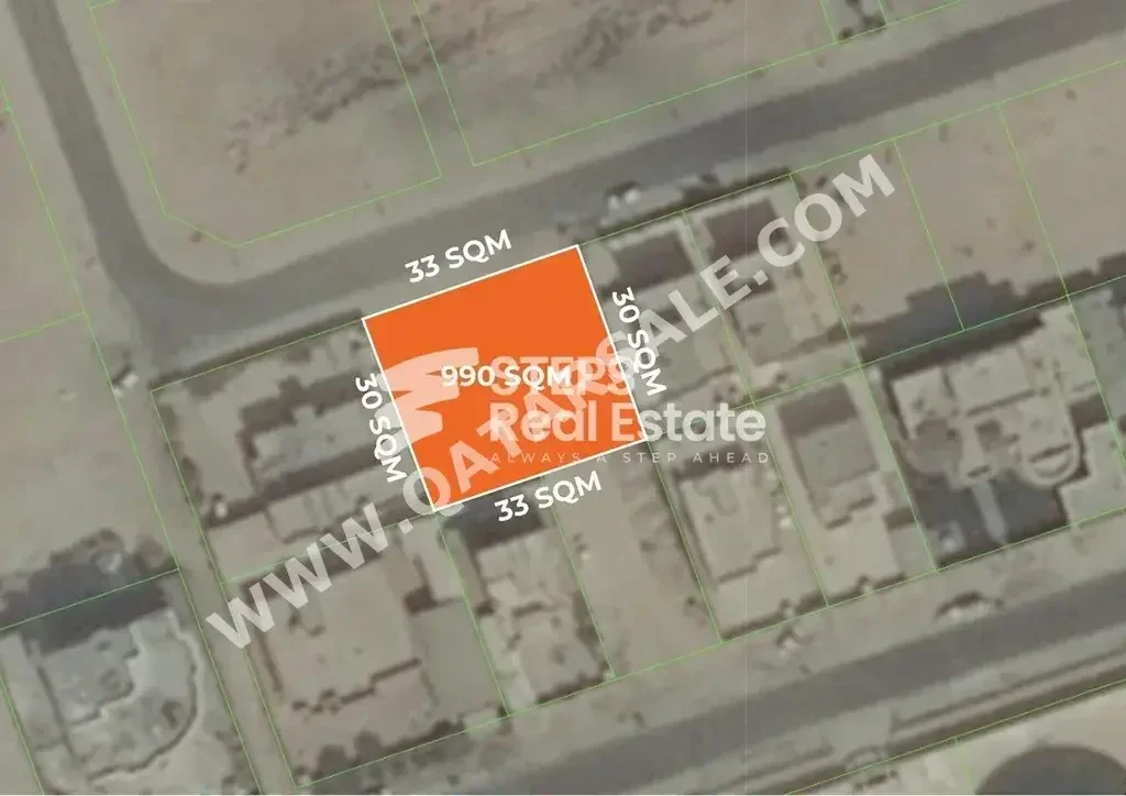 Lands For Sale in Al Shamal  - Al Ruwais  -Area Size 990 Square Meter