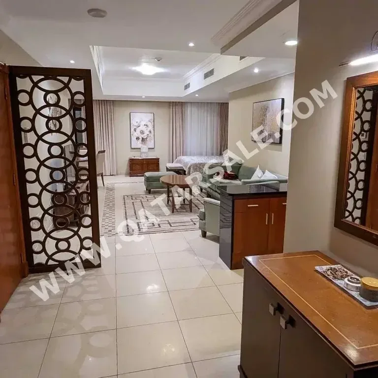 1 Bedrooms  Studio  For Rent  in Doha -  The Pearl  Fully Furnished