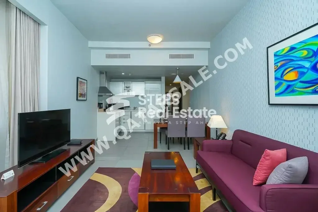 1 Bedrooms  Apartment  For Rent  in Doha -  West Bay  Fully Furnished