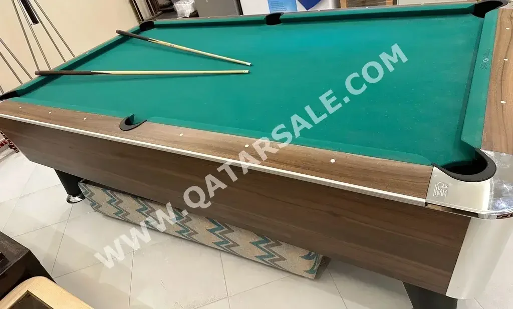 Brown  Billiard Table