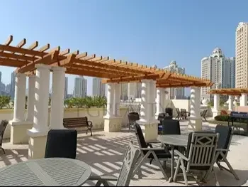 2 Bedrooms  Apartment  For Rent  in Doha -  The Pearl  Not Furnished