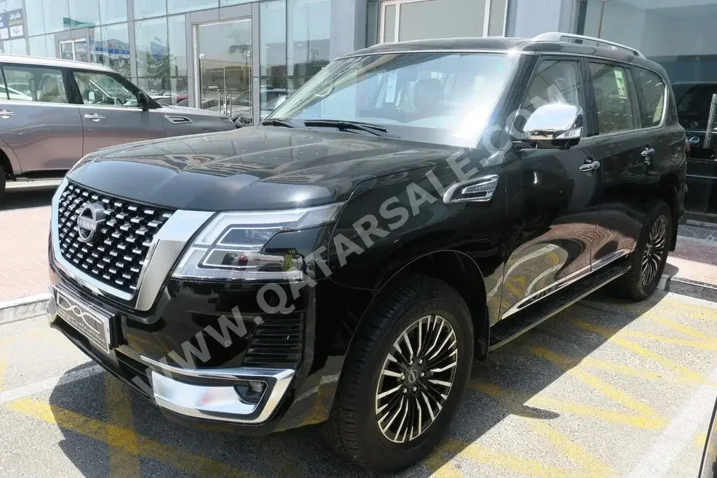 Nissan  Patrol  Platinum  2023  Automatic  0 Km  6 Cylinder  Four Wheel Drive (4WD)  SUV  Black  With Warranty