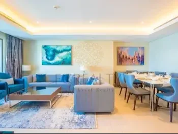 3 Bedrooms  Apartment  For Rent  in Doha -  The Pearl  Fully Furnished