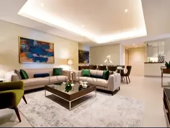 2 Bedrooms  Apartment  For Rent  in Doha -  The Pearl  Fully Furnished