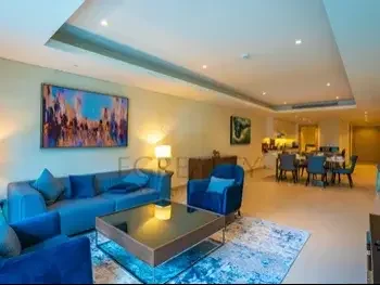 2 Bedrooms  Apartment  For Rent  in Doha -  The Pearl  Fully Furnished