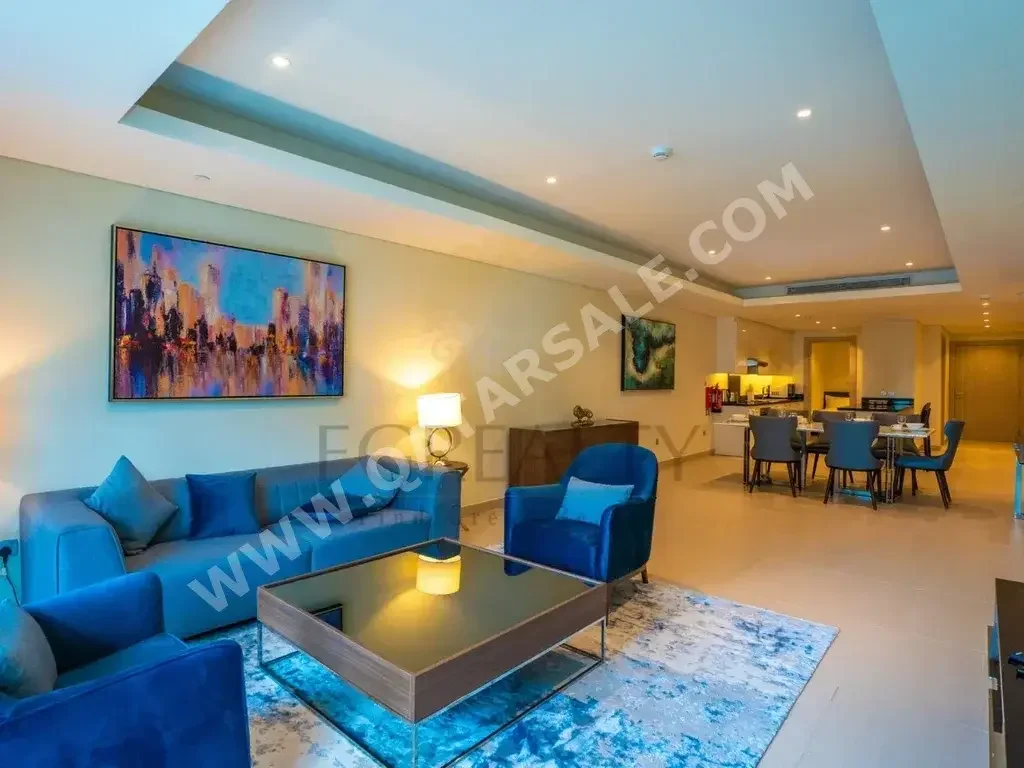 2 Bedrooms  Apartment  For Rent  in Doha -  The Pearl  Fully Furnished