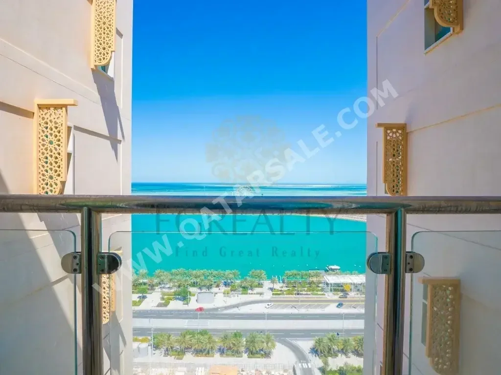 2 Bedrooms  Apartment  For Rent  in Lusail -  Marina District  Not Furnished