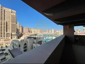 3 Bedrooms  Apartment  For Rent  in Doha -  The Pearl  Fully Furnished