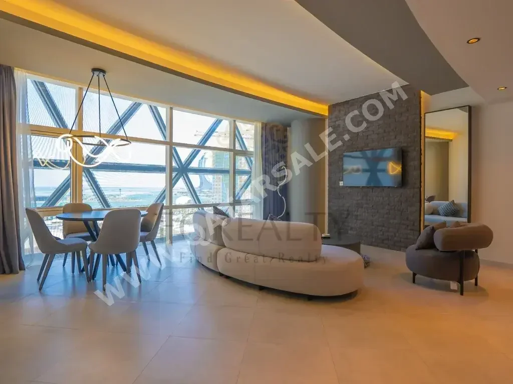 1 Bedrooms  Apartment  For Rent  in Lusail -  Marina District  Fully Furnished