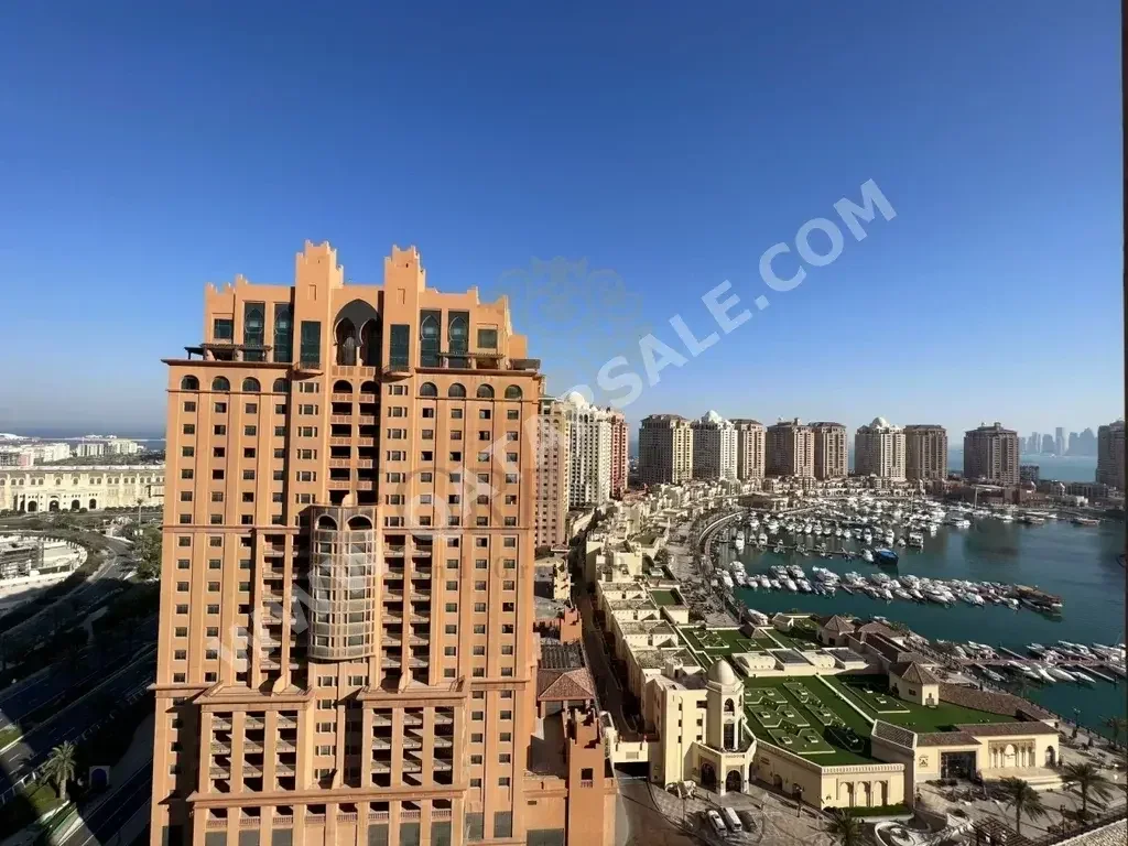 2 Bedrooms  Apartment  For Rent  in Doha -  The Pearl  Fully Furnished