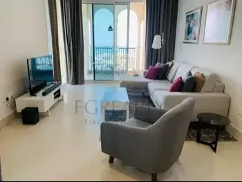 1 Bedrooms  Apartment  For Rent  in Doha -  The Pearl  Fully Furnished