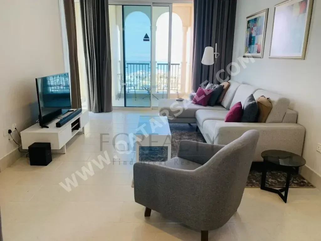 1 Bedrooms  Apartment  For Rent  in Doha -  The Pearl  Fully Furnished