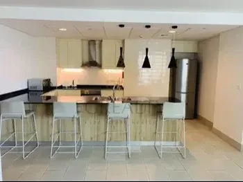 3 Bedrooms  Apartment  For Rent  in Doha -  The Pearl  Fully Furnished